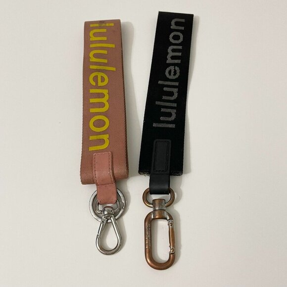 Lot of 2 Lululemon Keychains Needs Cleaning - Picture 1 of 16